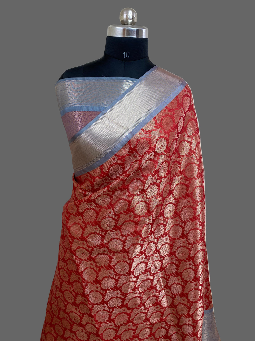 Red Tissue Silk Banarasi Saree