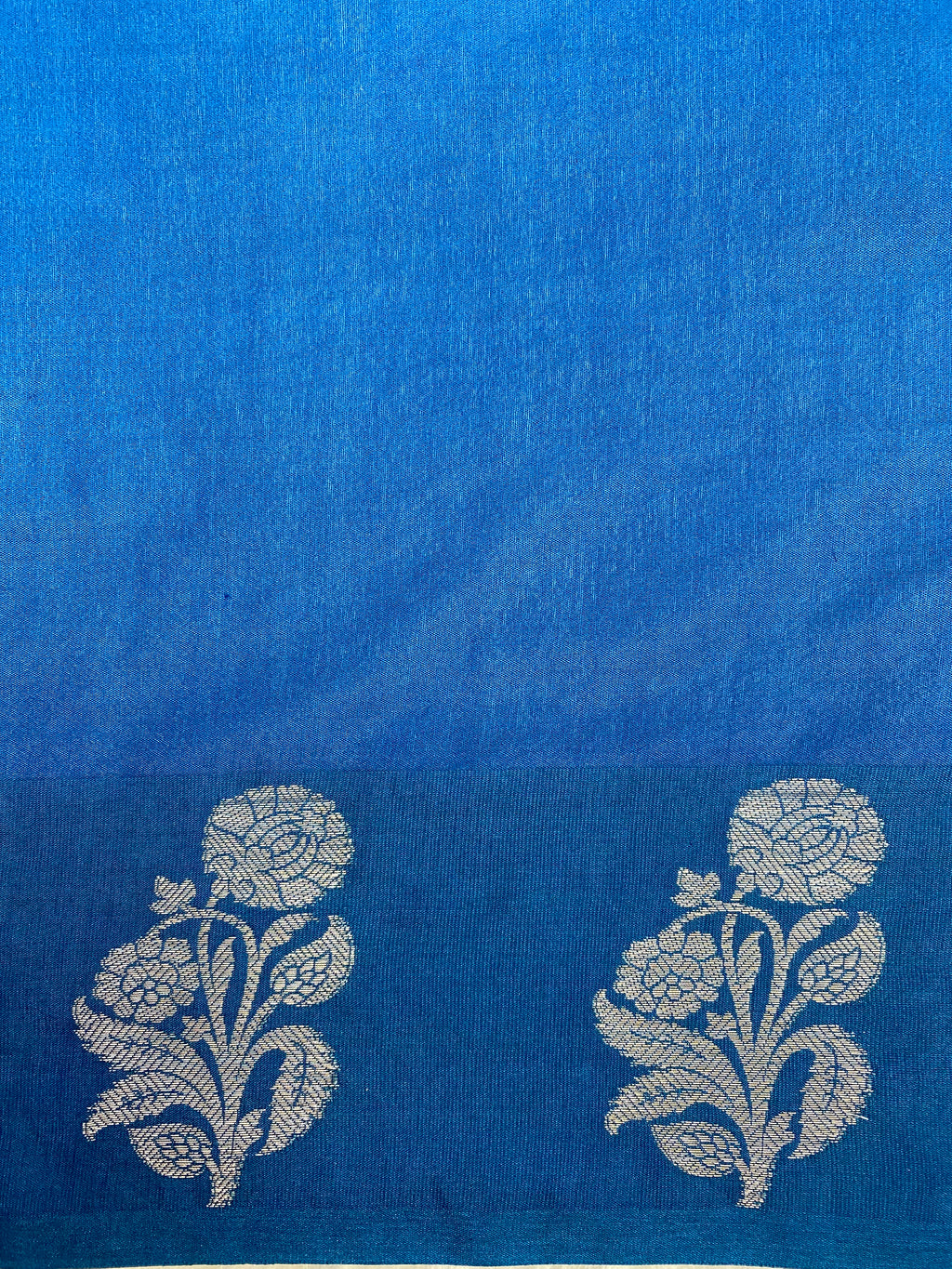 Jerman Blue Viscose Banarasi Saree