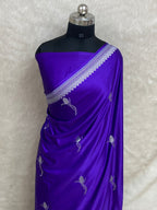 Ouda colour Mashru silk banarasi saree