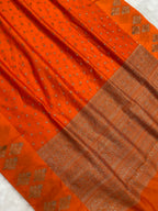 Fanta Color Semi Georgette Banarasi Saree