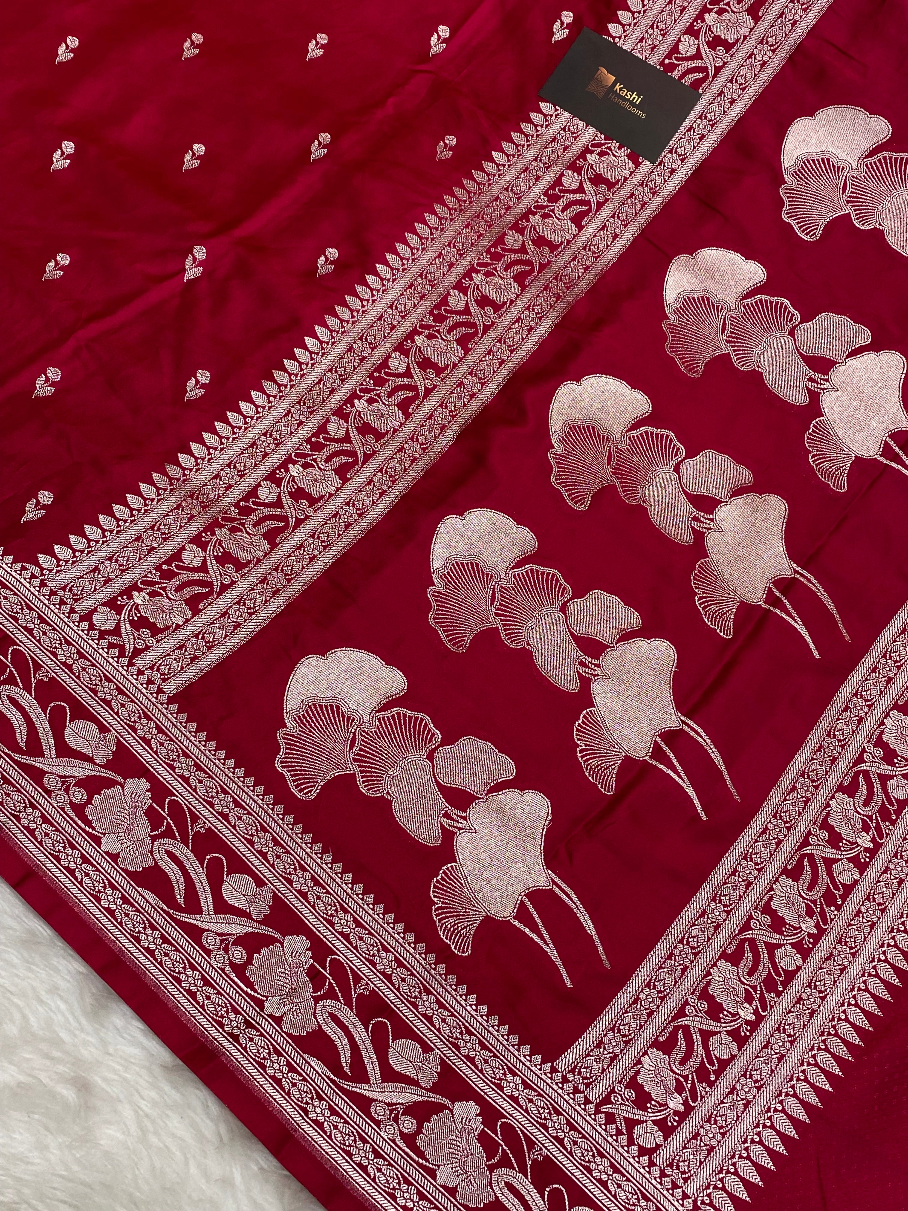 Rani Mashru Silk Banarasi Saree