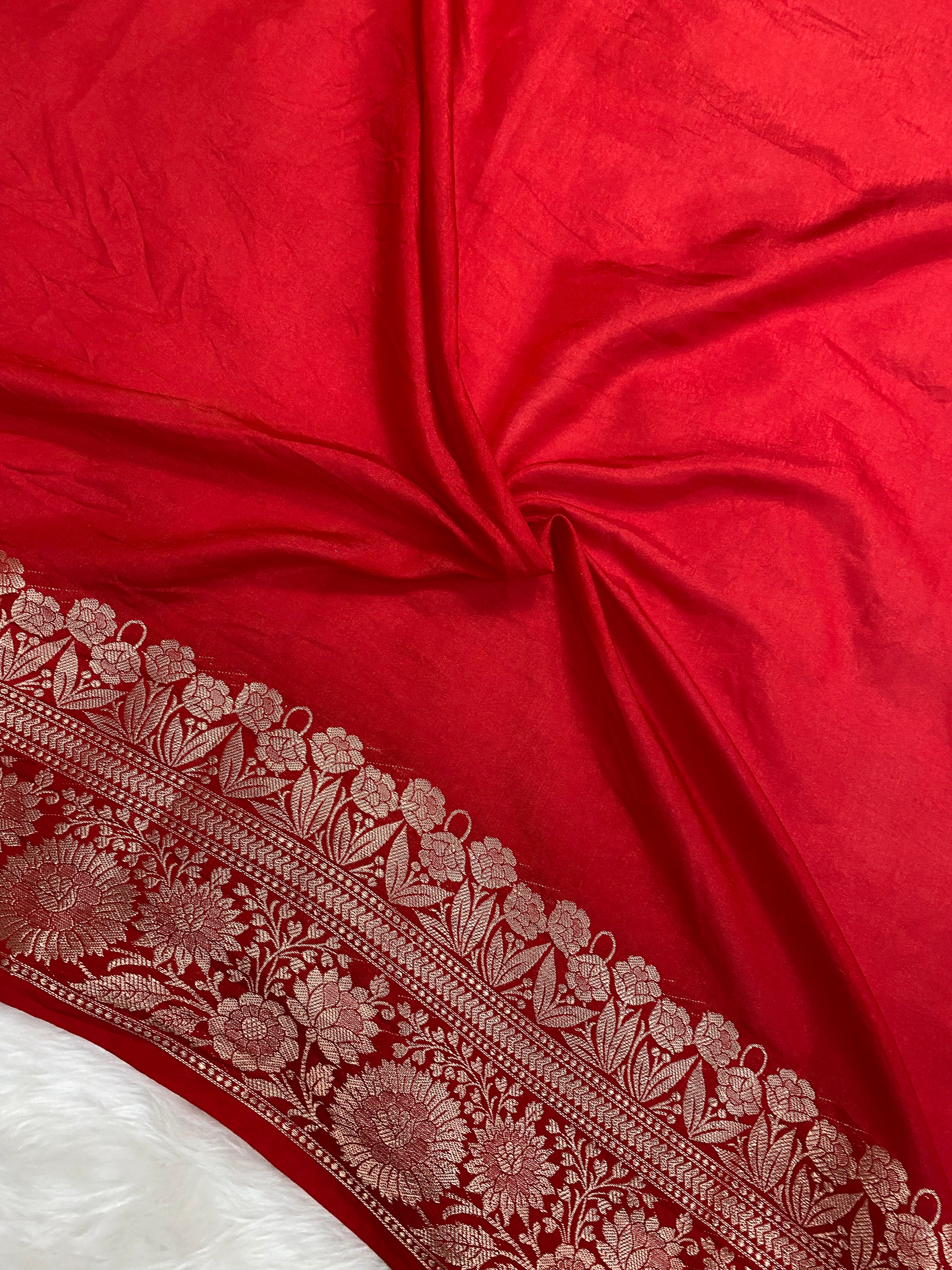 Dusty Color monga Silk Banarasi Saree