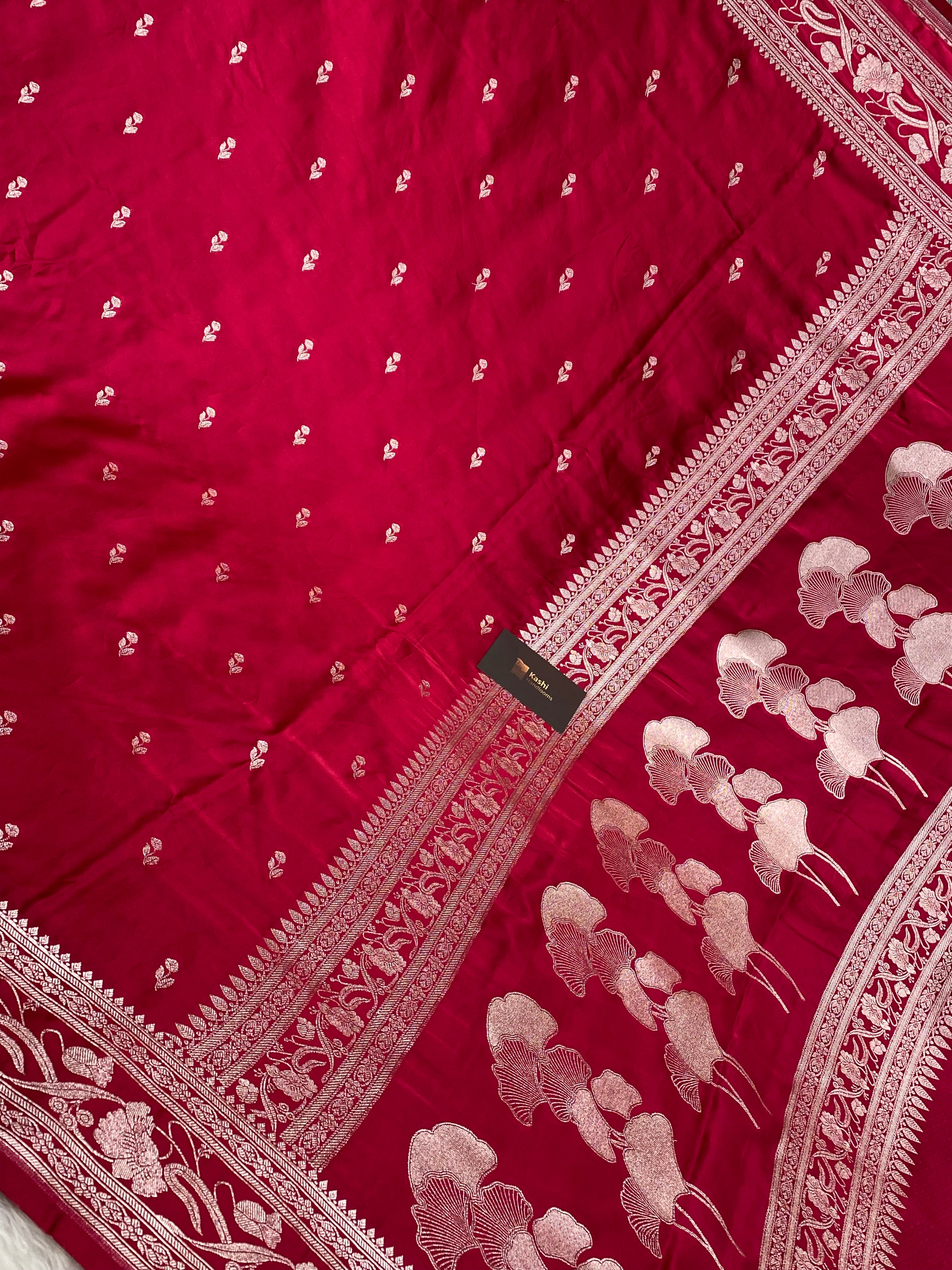 Rani Mashru Silk Banarasi Saree