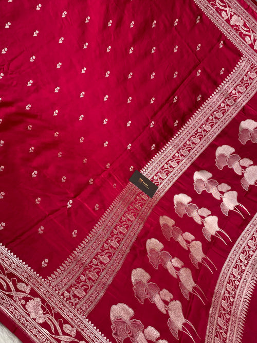 Rani Mashru Silk Banarasi Saree