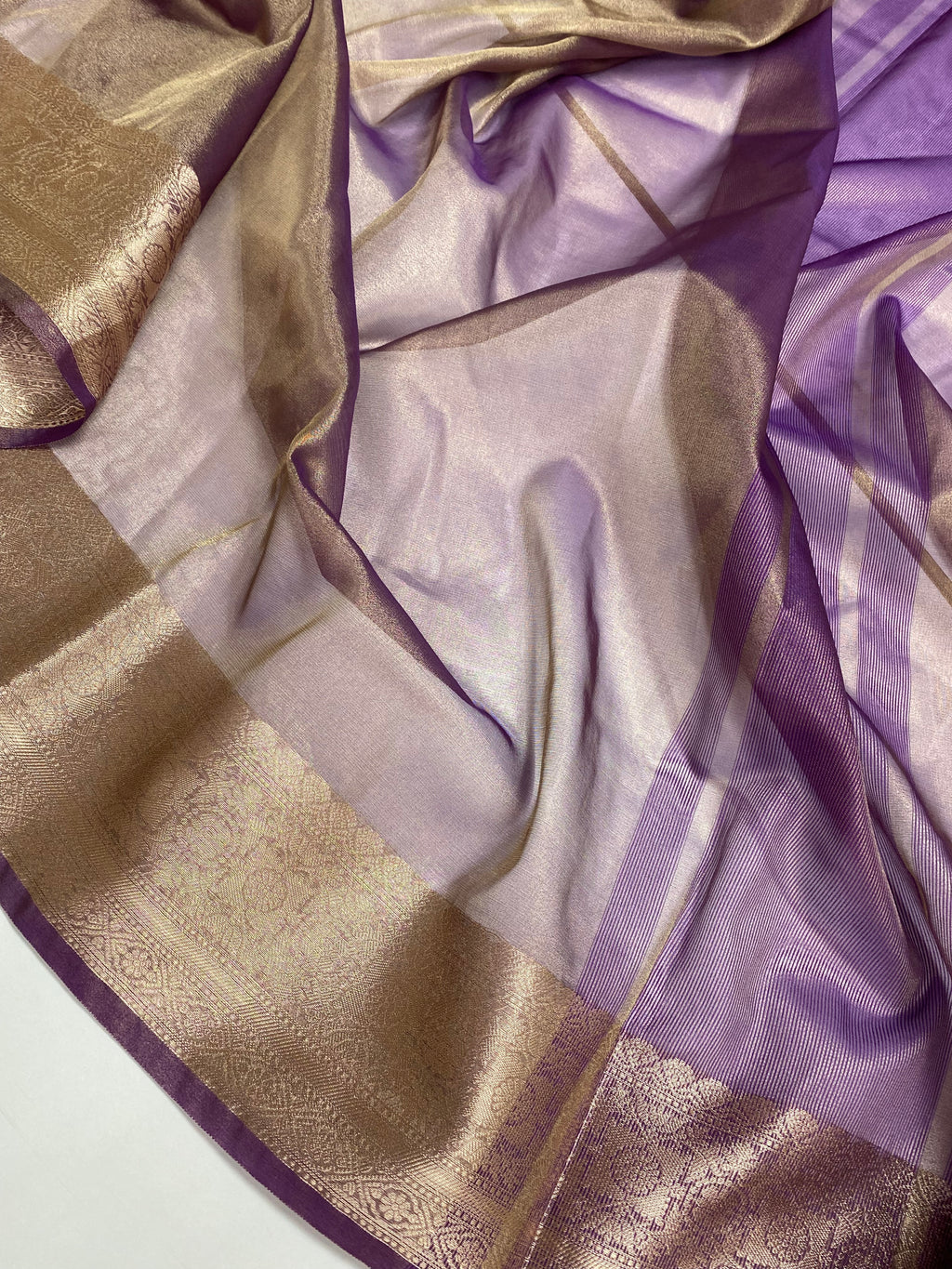 Magenta Tissue Silk Banarasi Saree