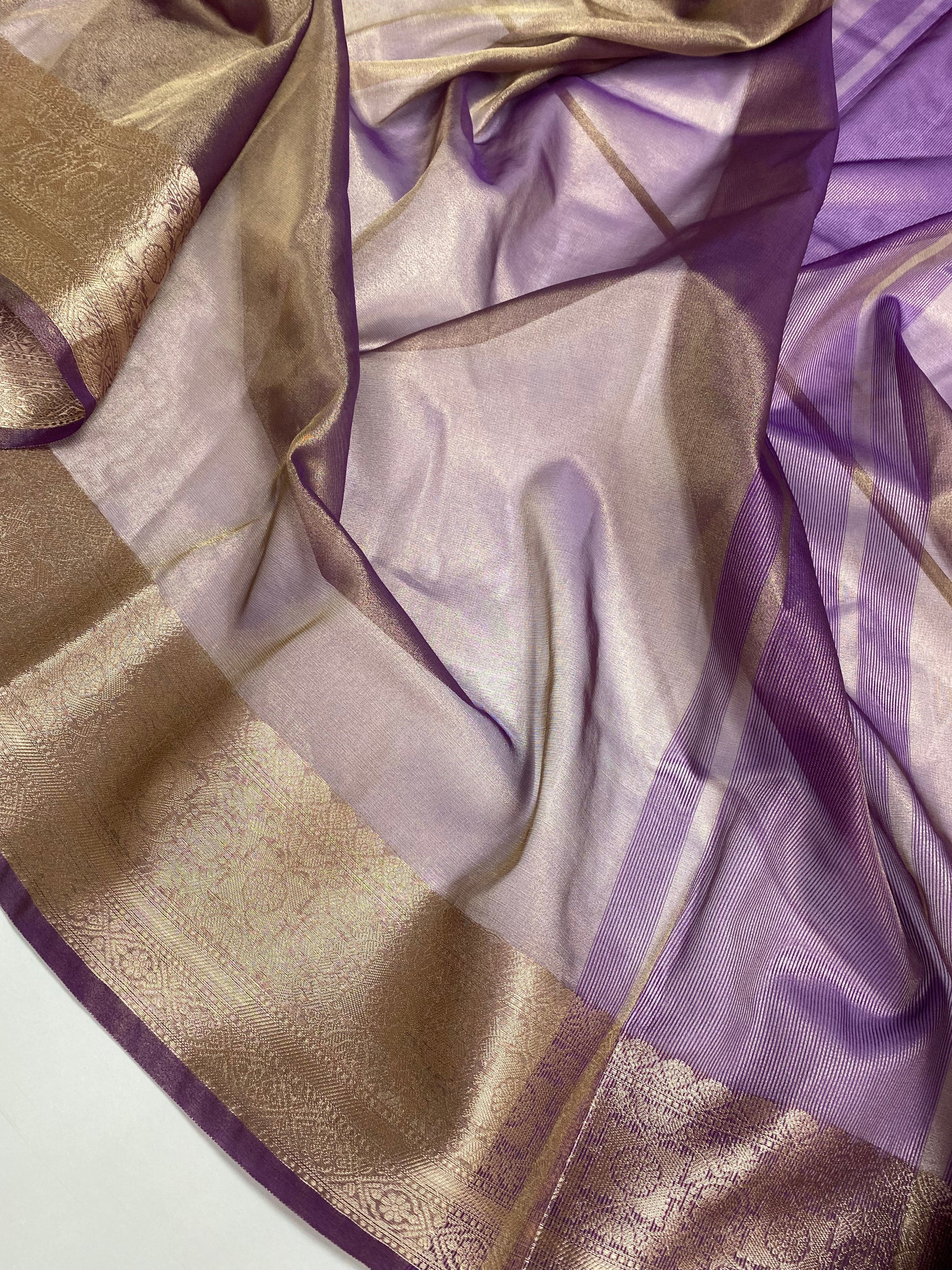 Magenta Tissue Silk Banarasi Saree