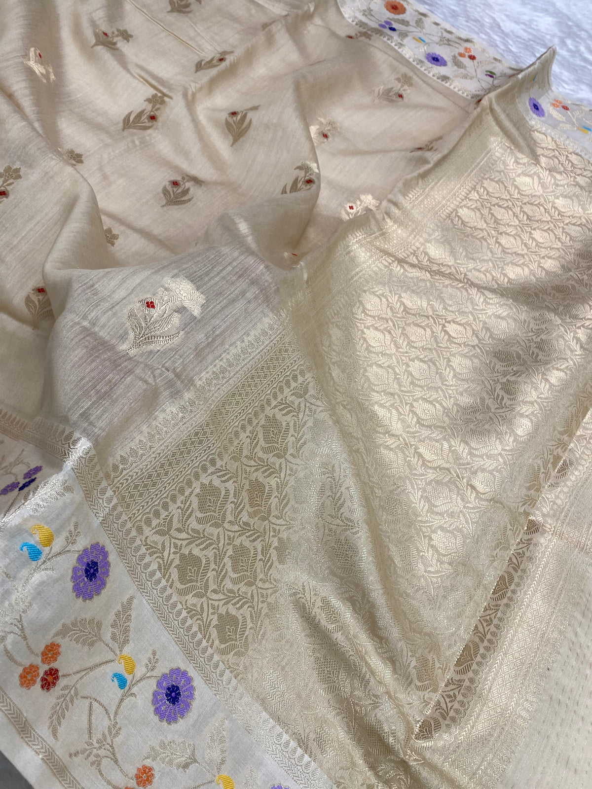 100% pure monga Banarasi silk saree