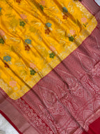 Haldi Special monga Silk Banarasi Saree