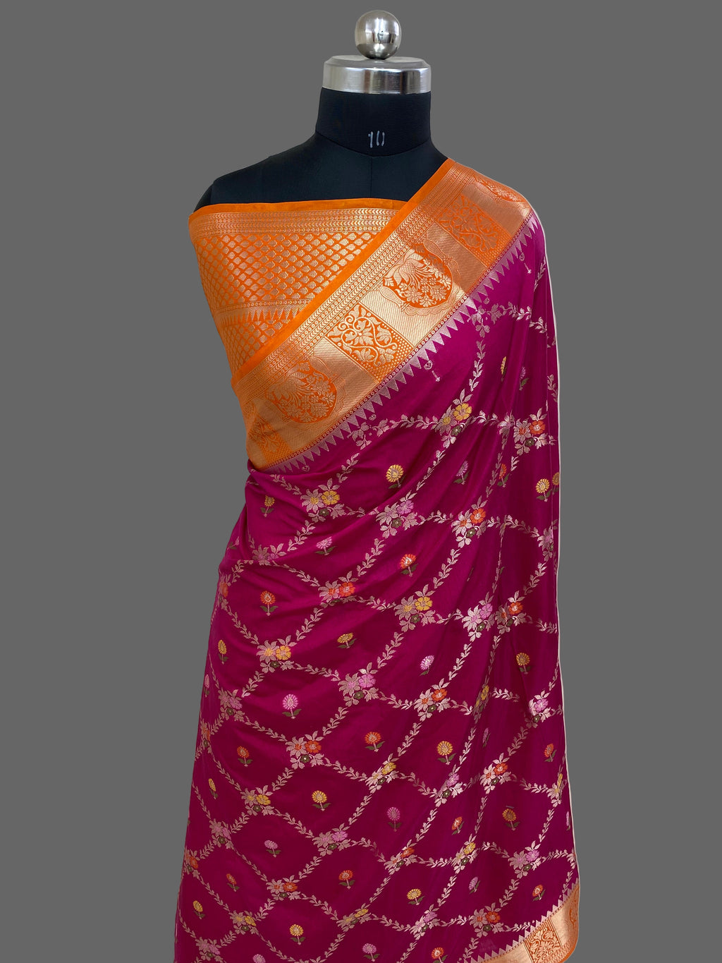 Rani Katan Silk Banarasi Saree