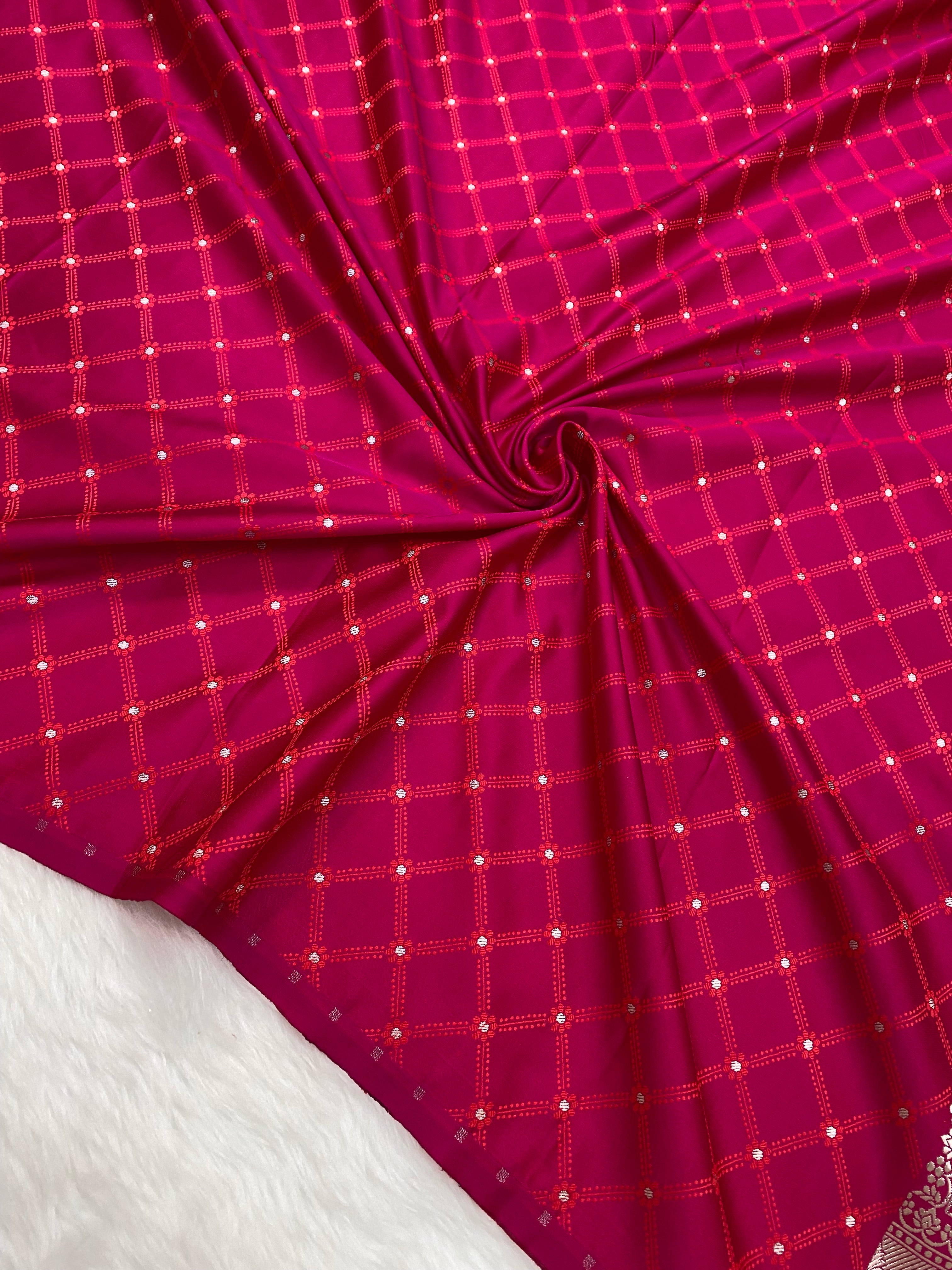 Rani Mashru Silk Banarasi Saree