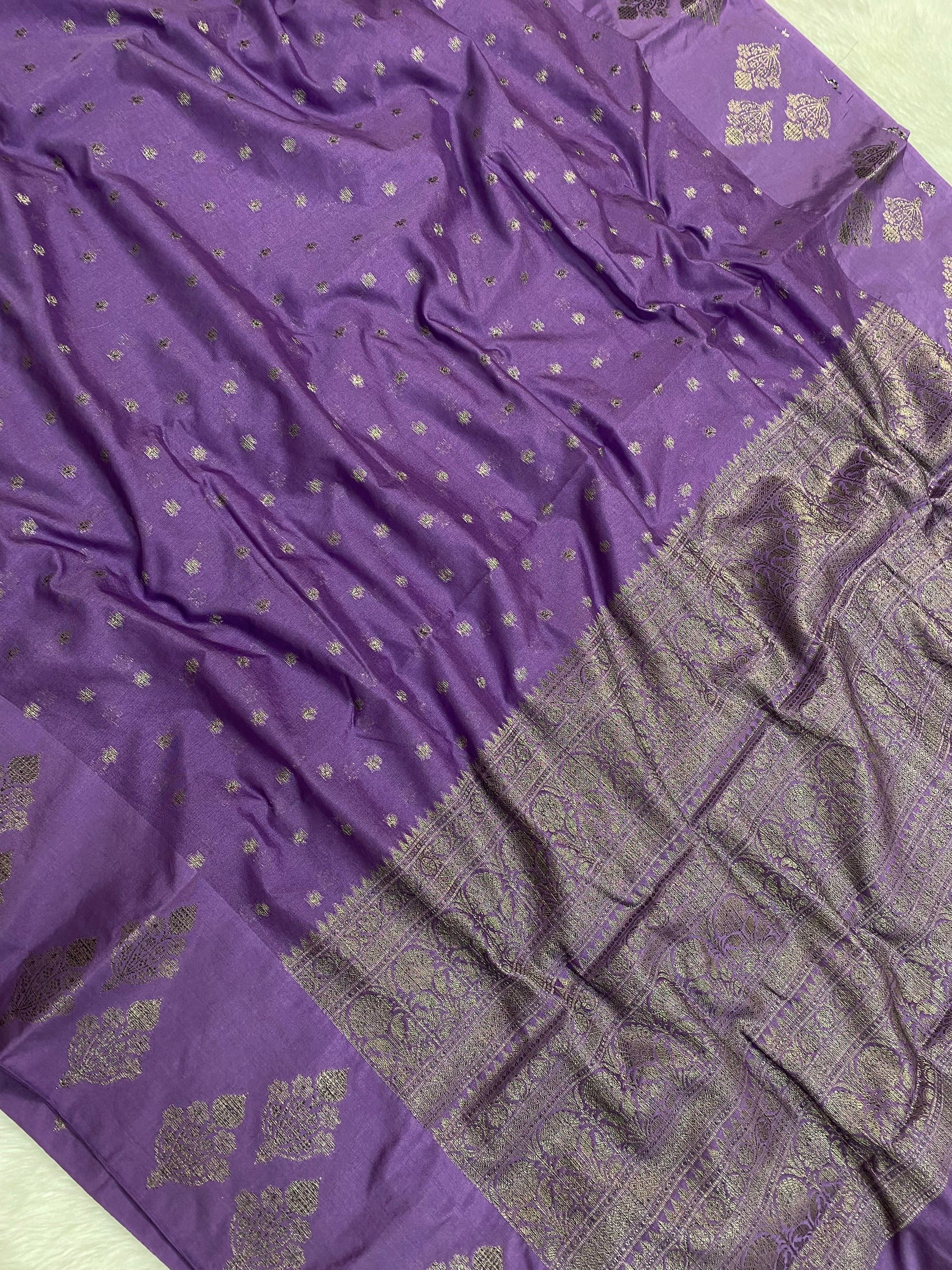 Lovendor Semi Georgette Banarasi Saree