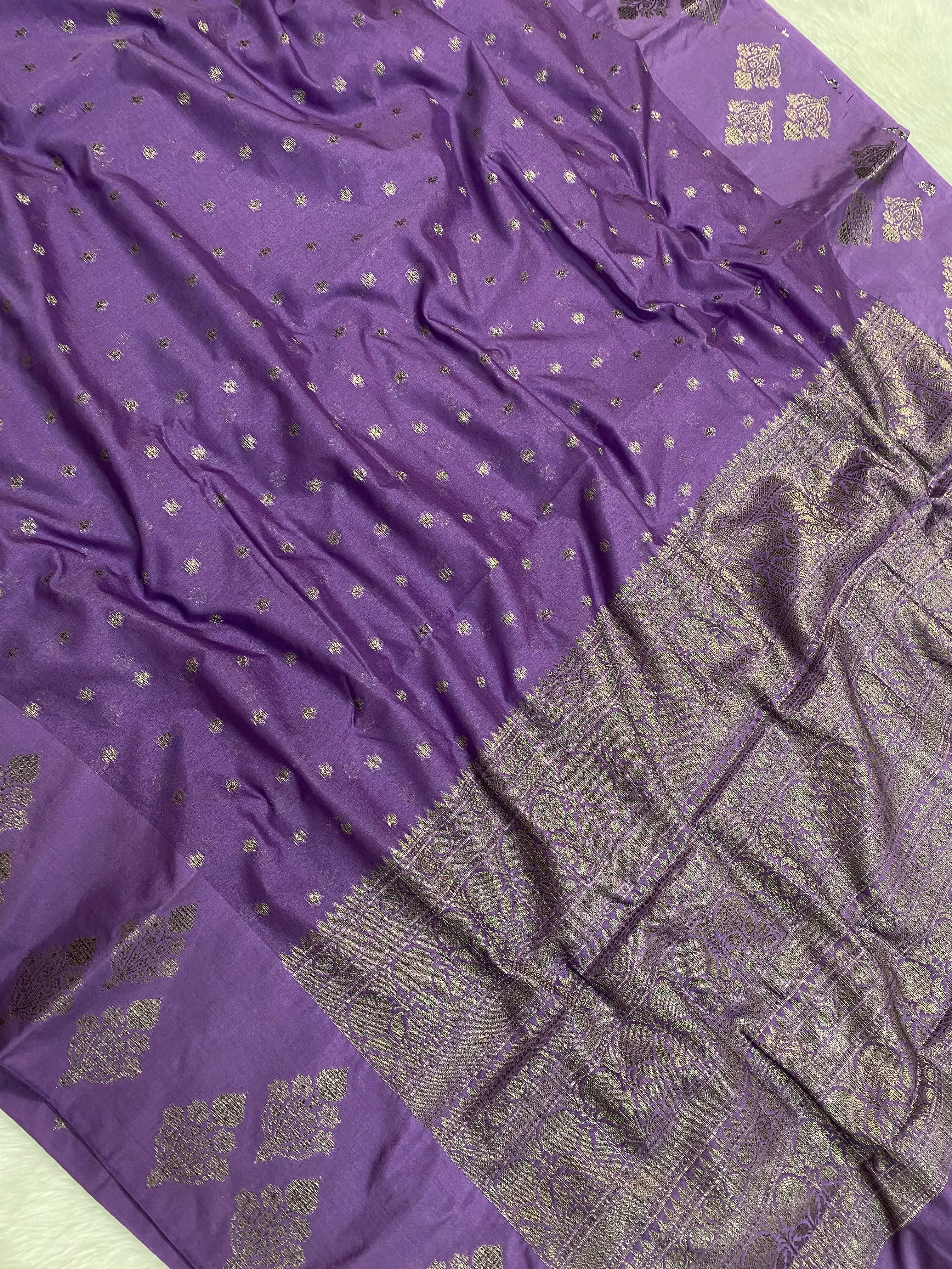 Lovendor Semi Georgette Banarasi Saree