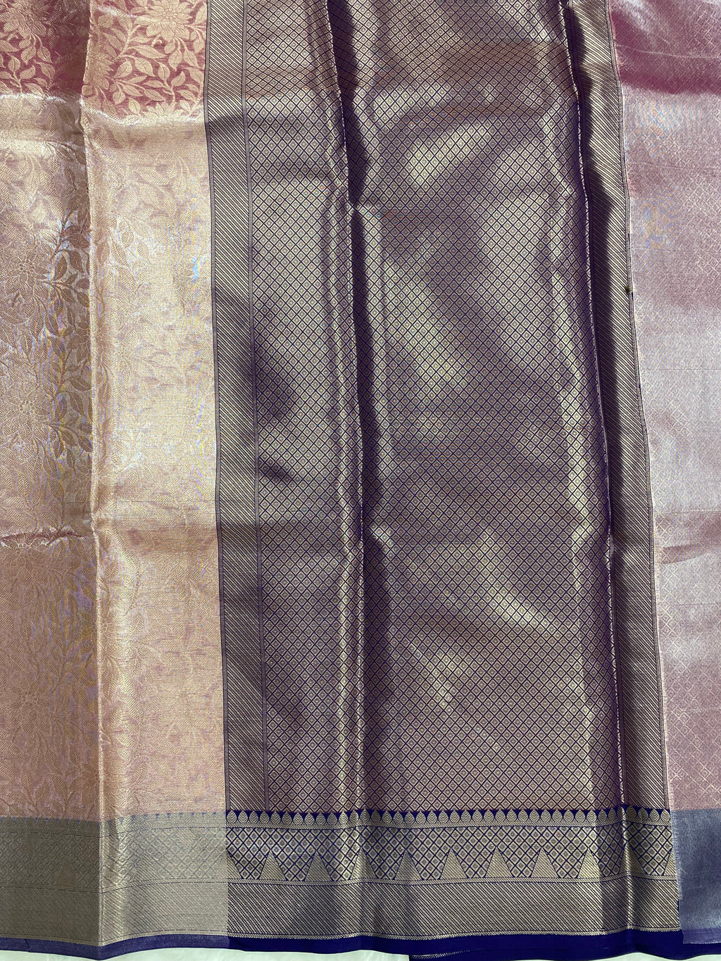 Pink Tissue Silk Banarasi Saree