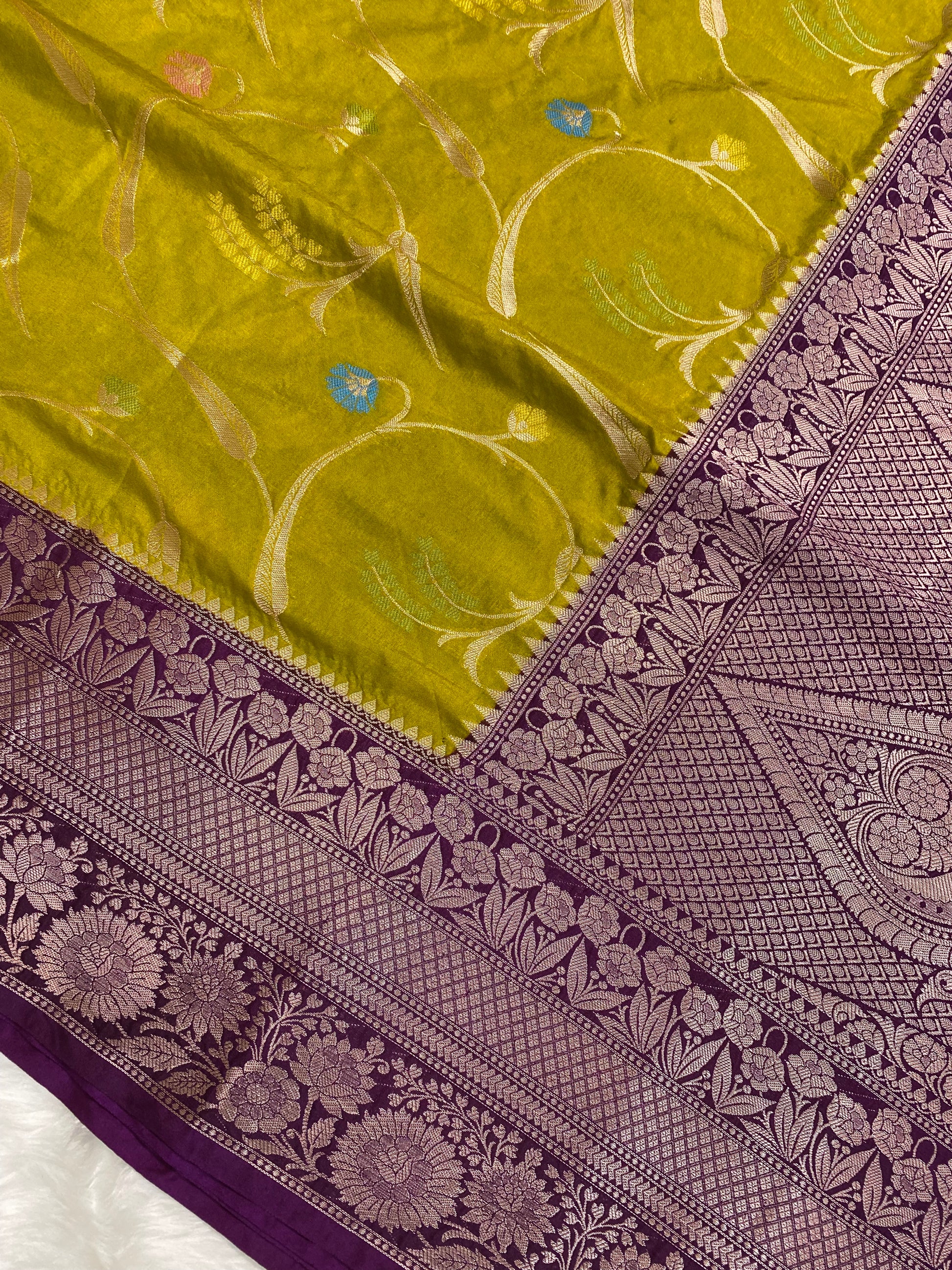Dhani Katan Silk Banarasi Saree