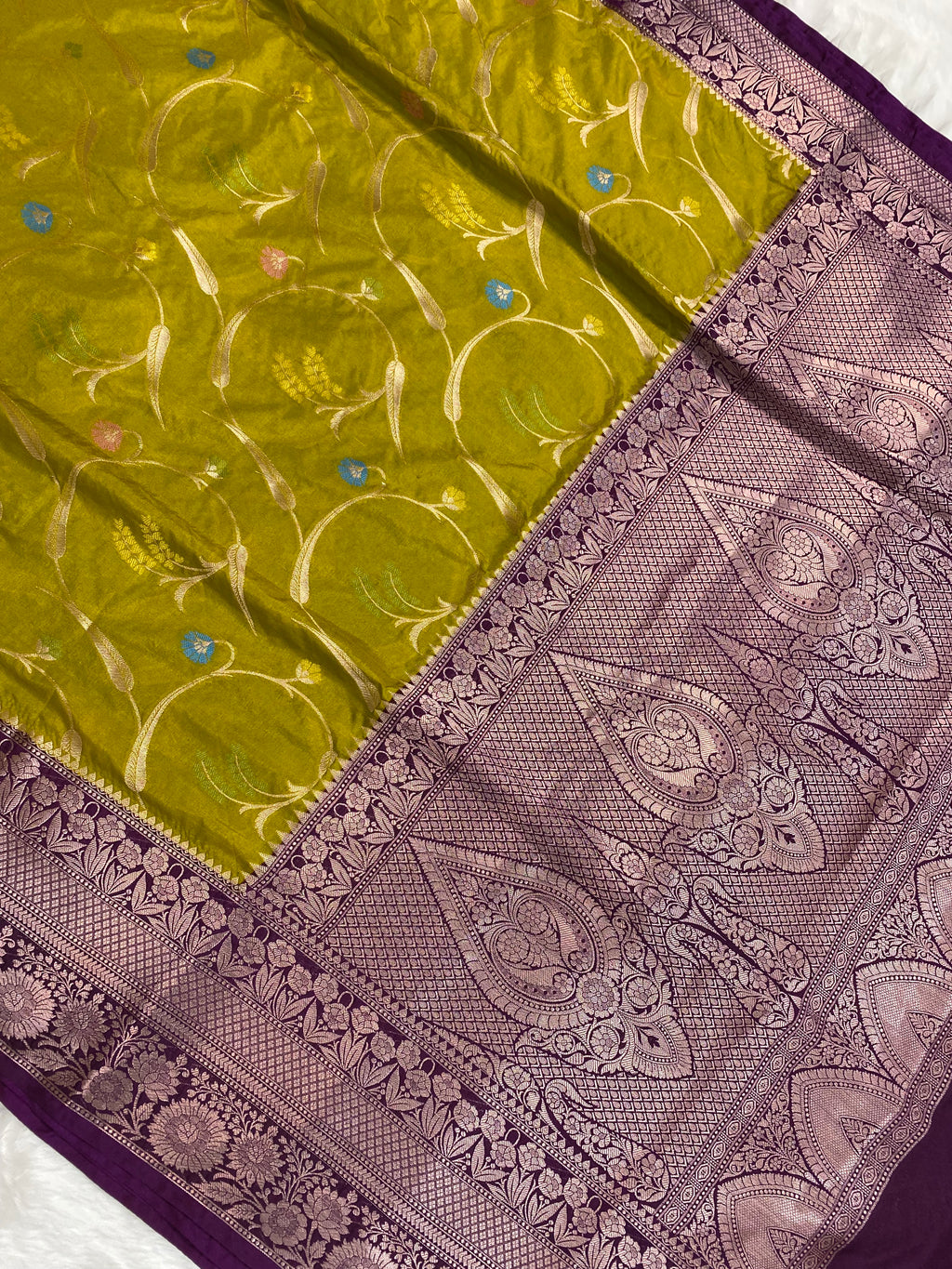 Dhani Katan Silk Banarasi Saree