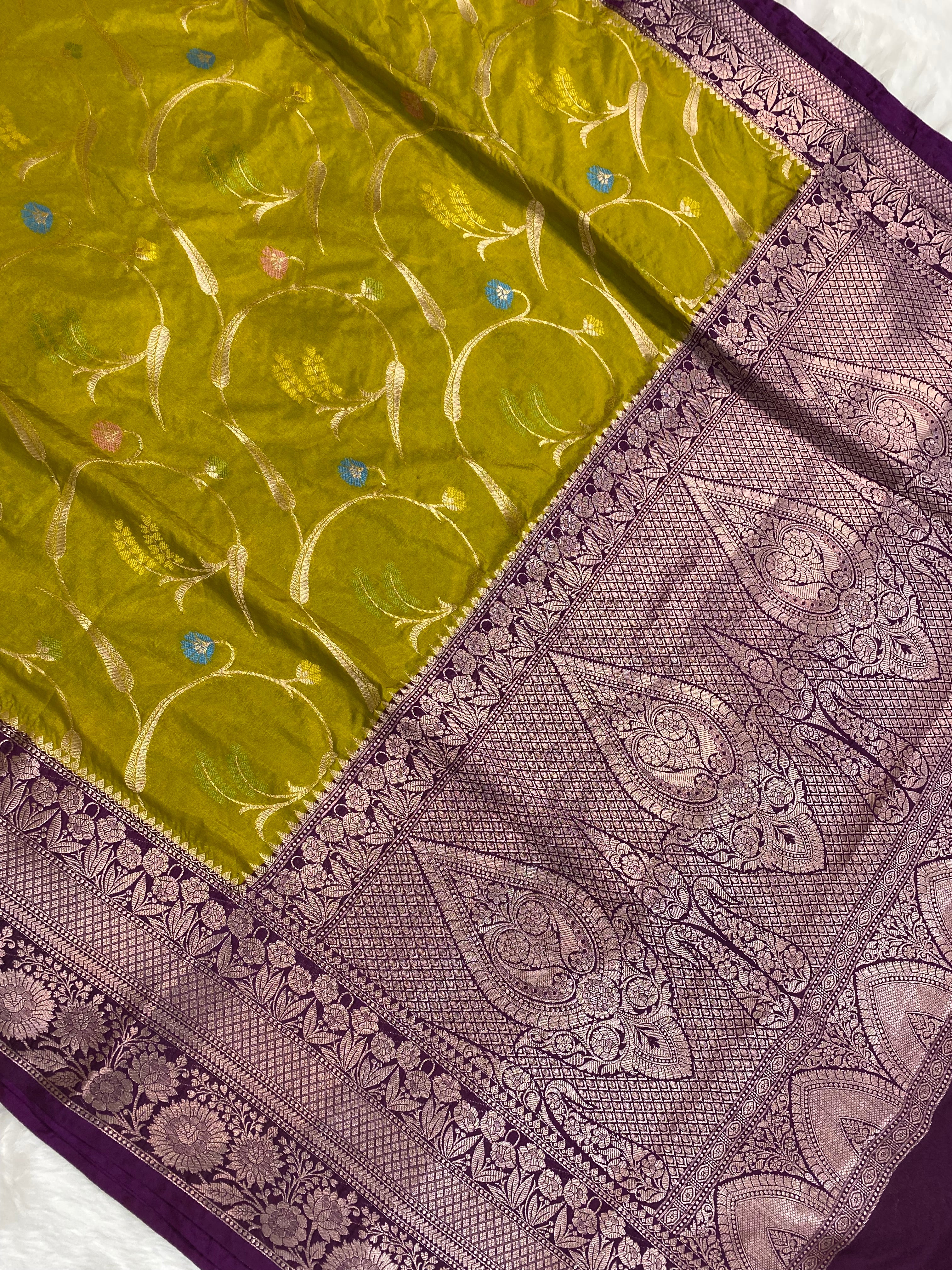 Dhani monga Silk Banarasi Saree