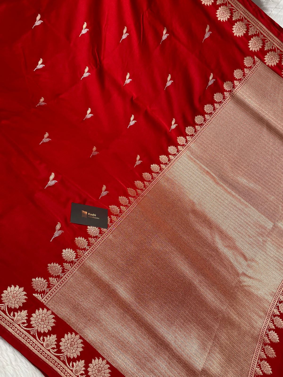 Karwa Chauth Special – Red Mashru Silk Banarasi Saree ❤️