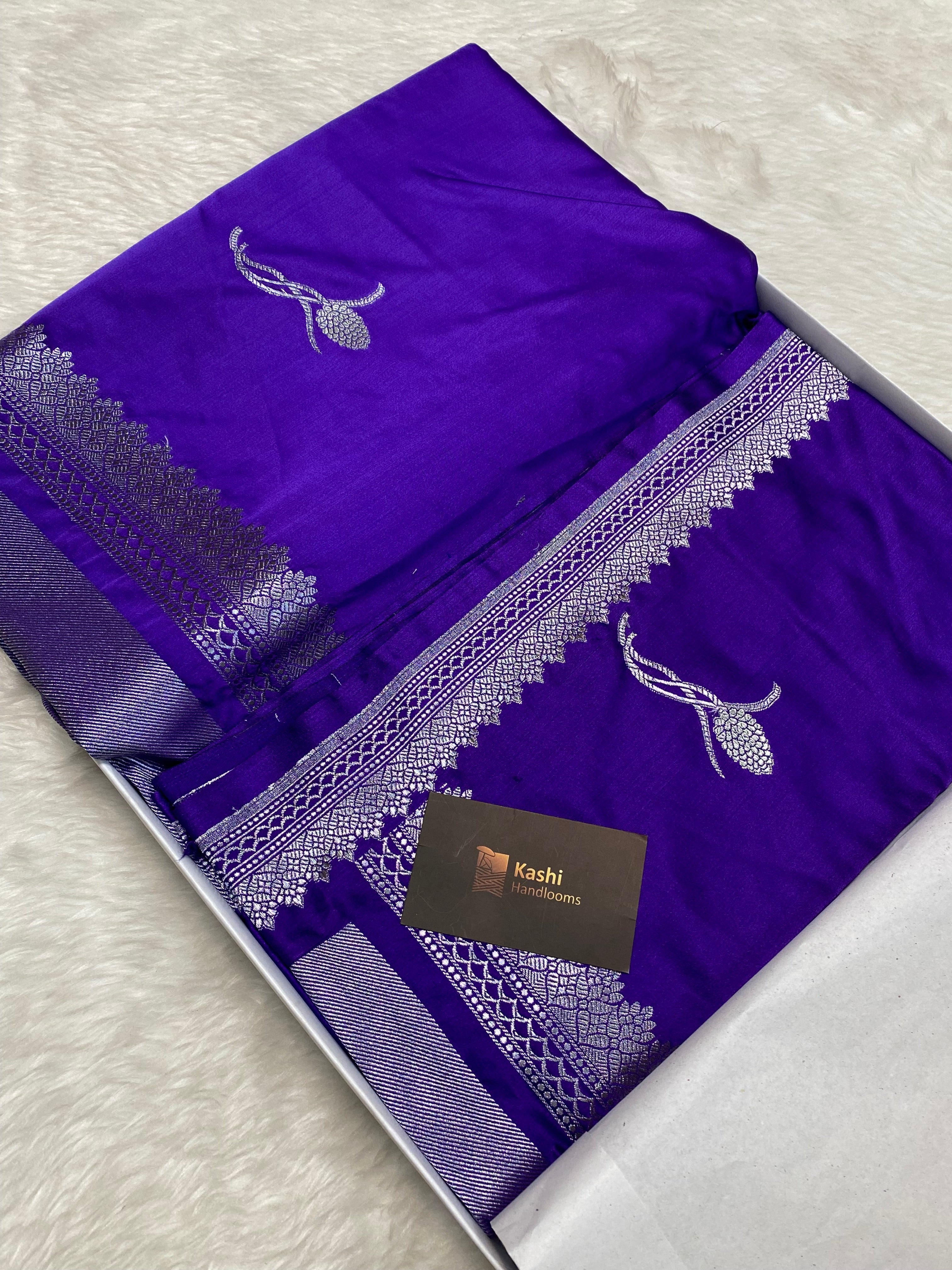 Ouda colour Mashru silk banarasi saree