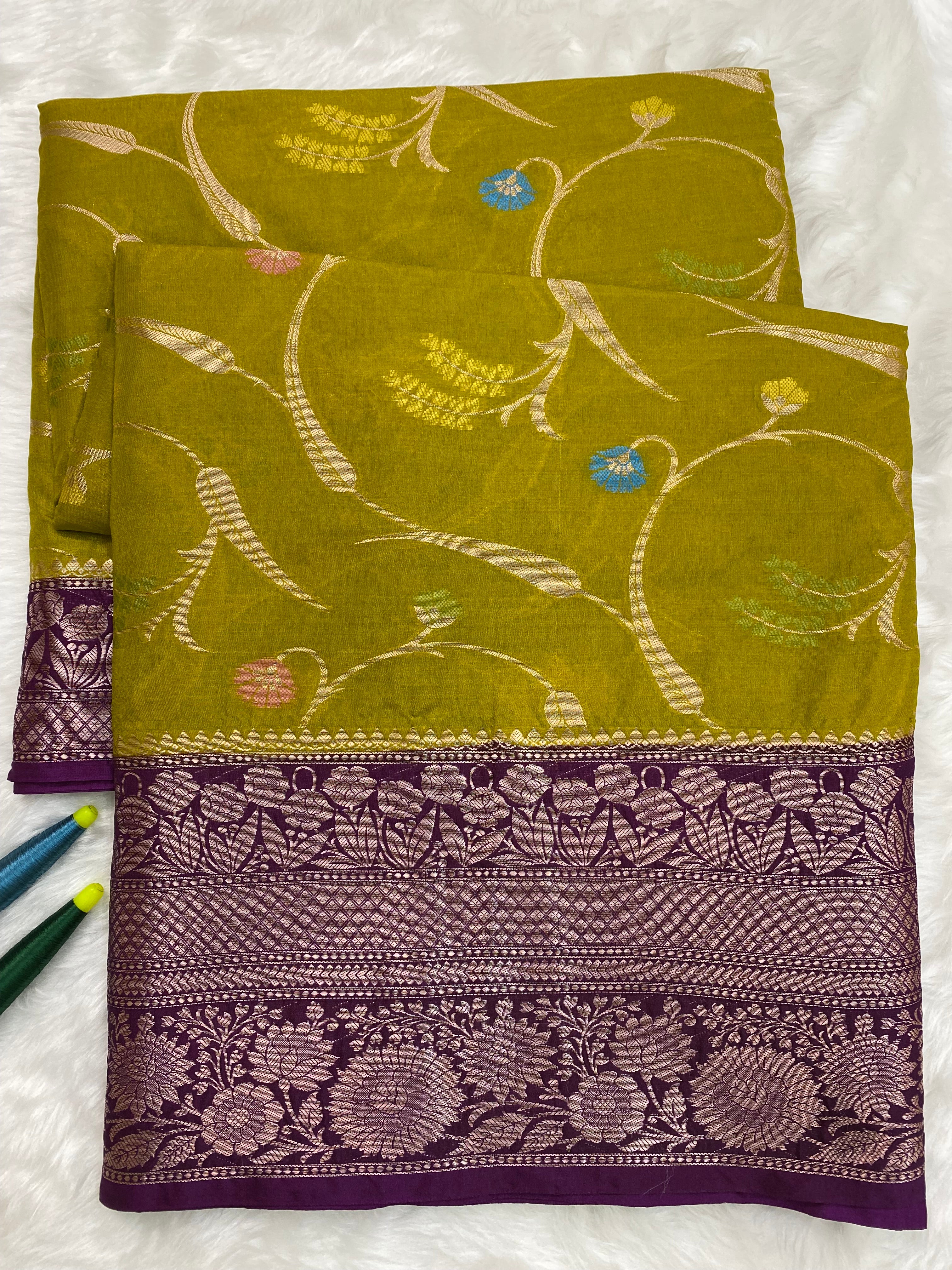 Dhani monga Silk Banarasi Saree