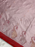 Light Pich Mashru Silk Banarasi Saree