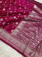 Rani Mashru Silk Banarasi Saree