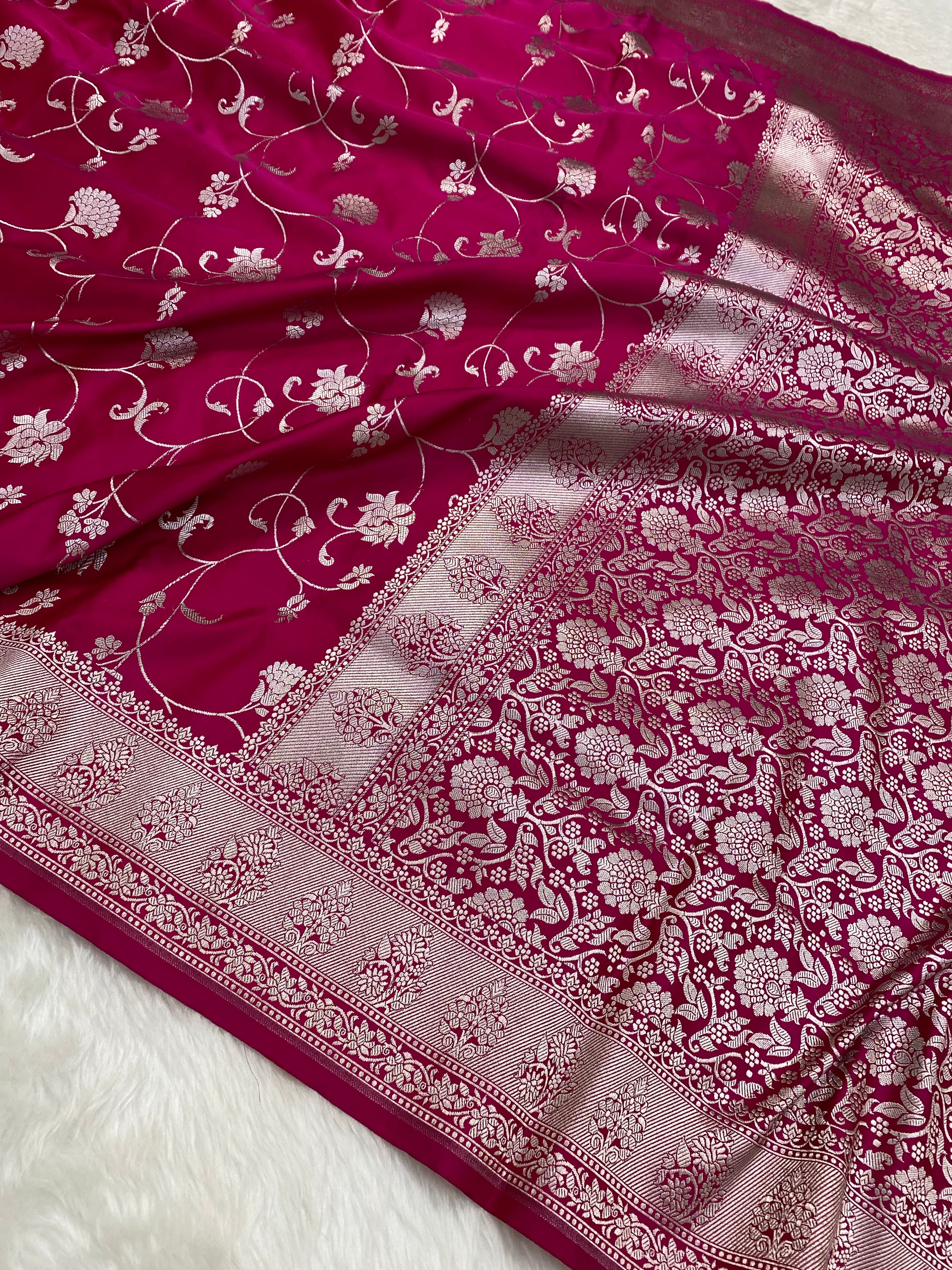 Rani Mashru Silk Banarasi Saree