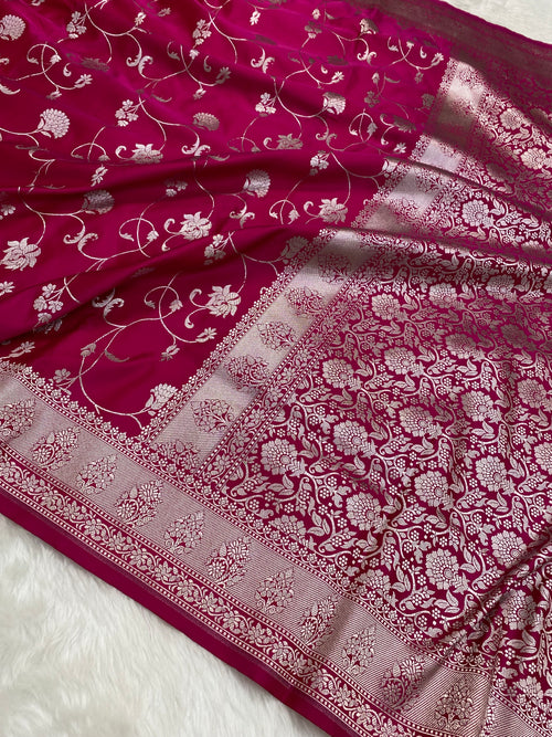 Rani Mashru Silk Banarasi Saree