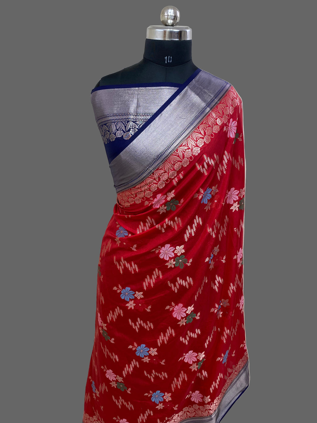 Red Katan Silk Banarasi Saree