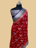 Red monga Silk Banarasi Saree