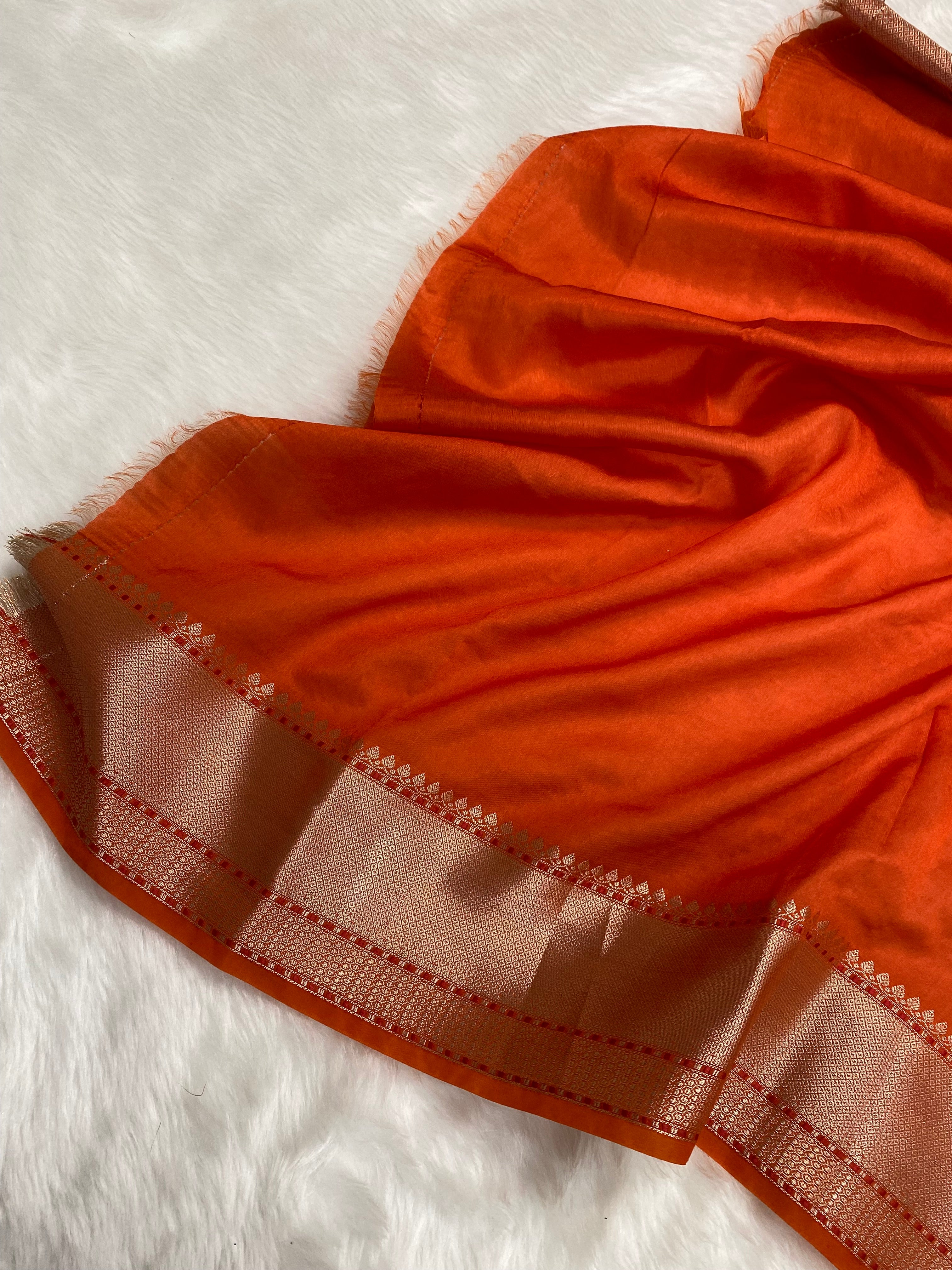 Rani Raw Mango Banarasi Saree