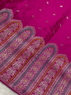 Rani Pink Mashru Silk Banarasi Saree