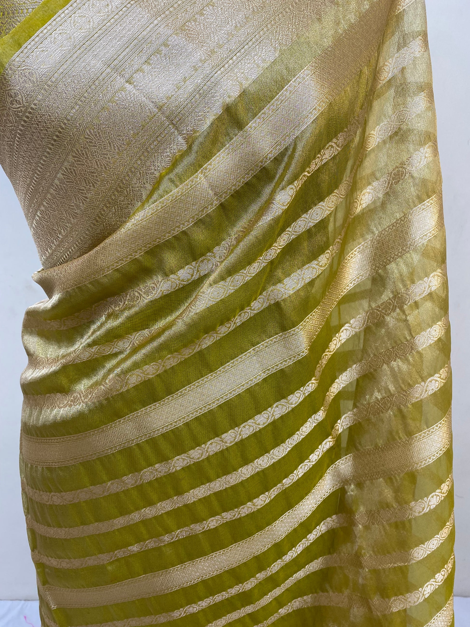 Mahendi Tissue Silk Banarasi Saree