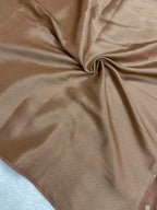Brown Raw Mango Tissue Silk Banarasi Saree