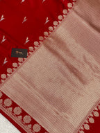 Karwa Chauth Special – Red Mashru Silk Banarasi Saree ❤️