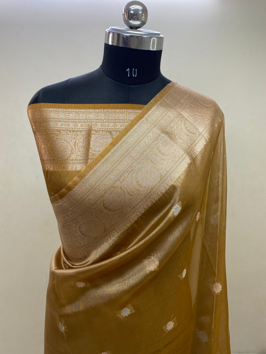 Golden Tissue Silk Banarasi Saree
