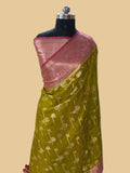 Dhani crepe Silk Banarasi Saree