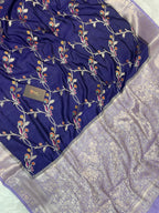 100% Pure chiniya silk banarasi saree