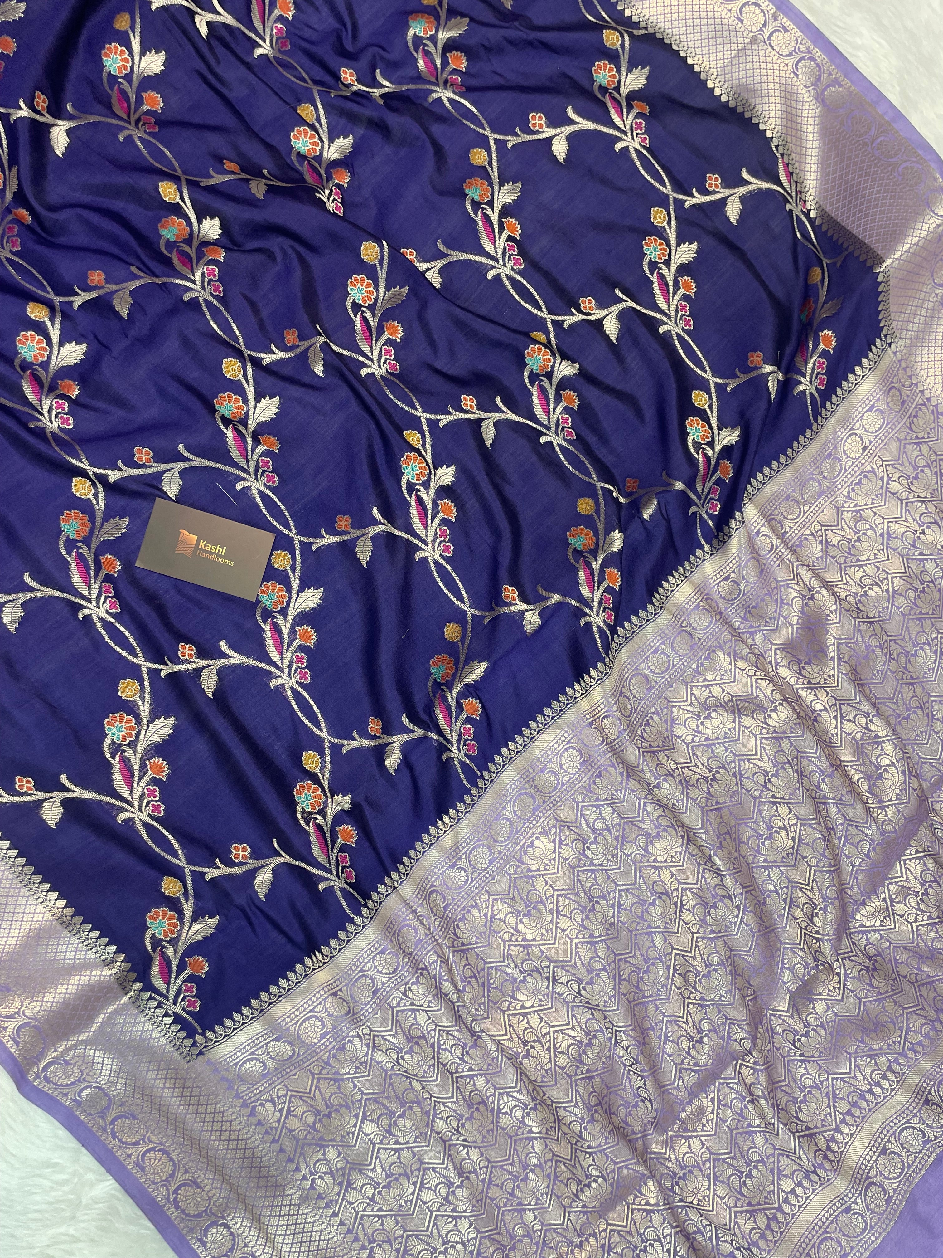 100% Pure chiniya silk banarasi saree