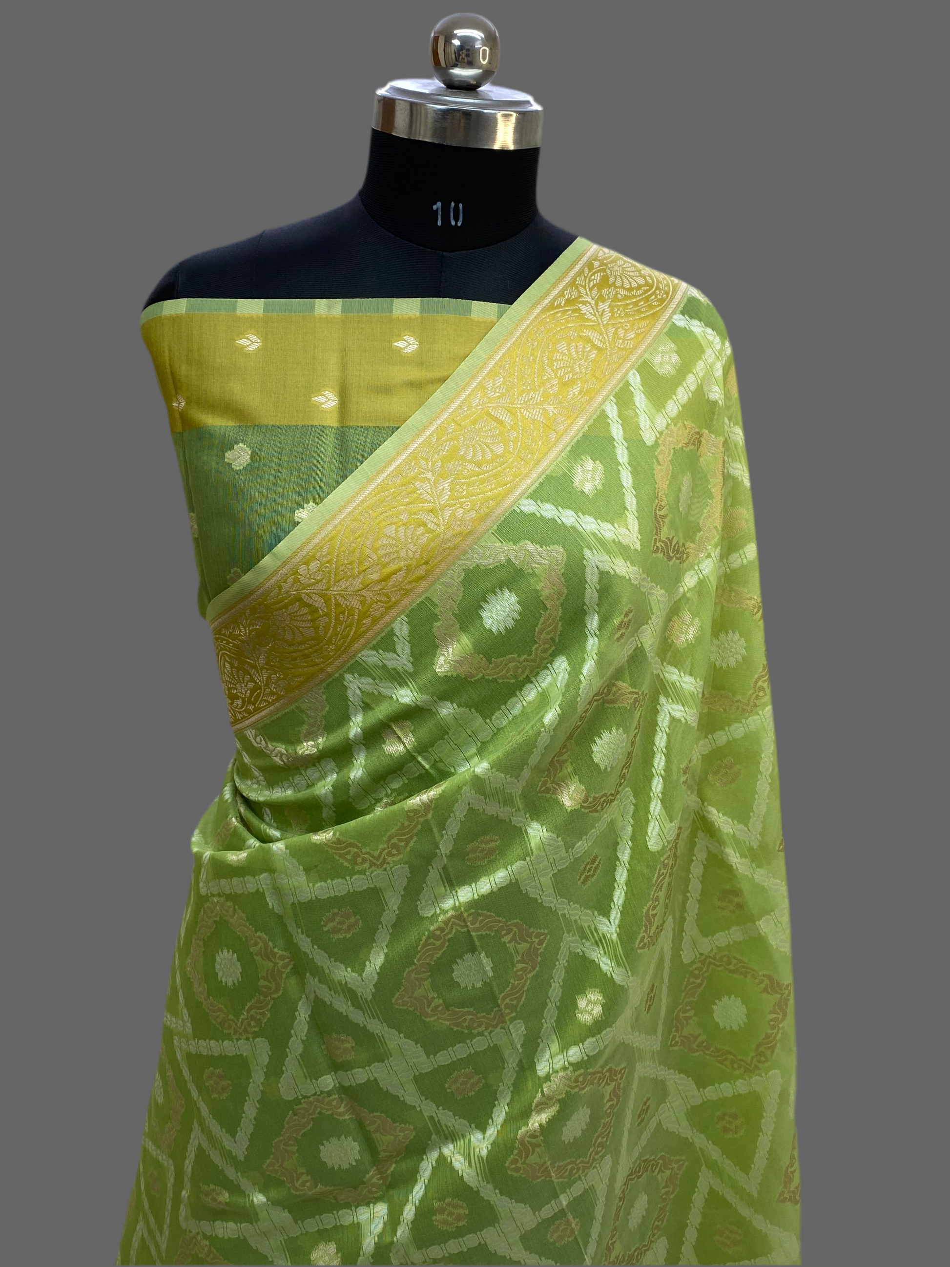 Linen Cotton Banarasi Saree