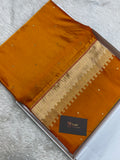 Musturd colour mashru silk banarasi saree
