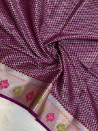 Pink Raw silk banarasi saree