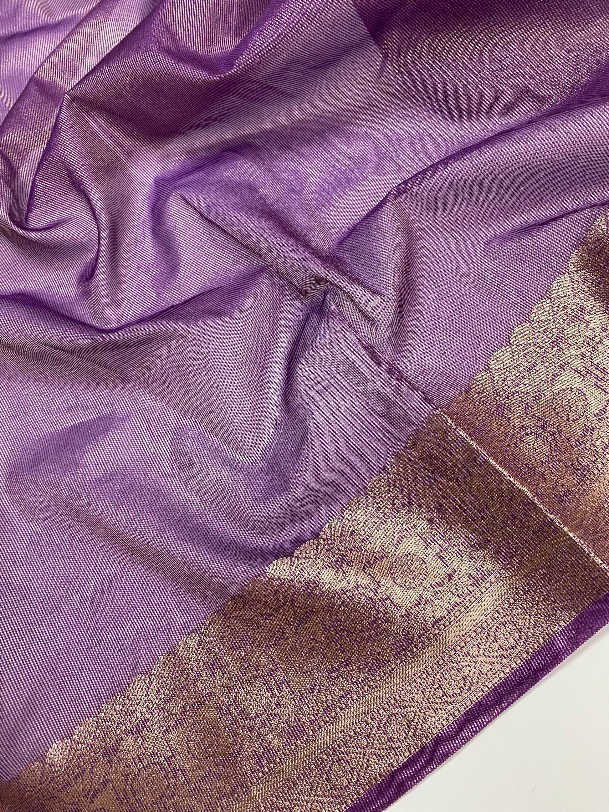 Magenta Tissue Silk Banarasi Saree