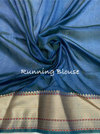 Semi Raw Mango 3D color Banarasi Saree |Very Light Weight
