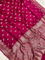 Rani Mashru Silk Banarasi Saree