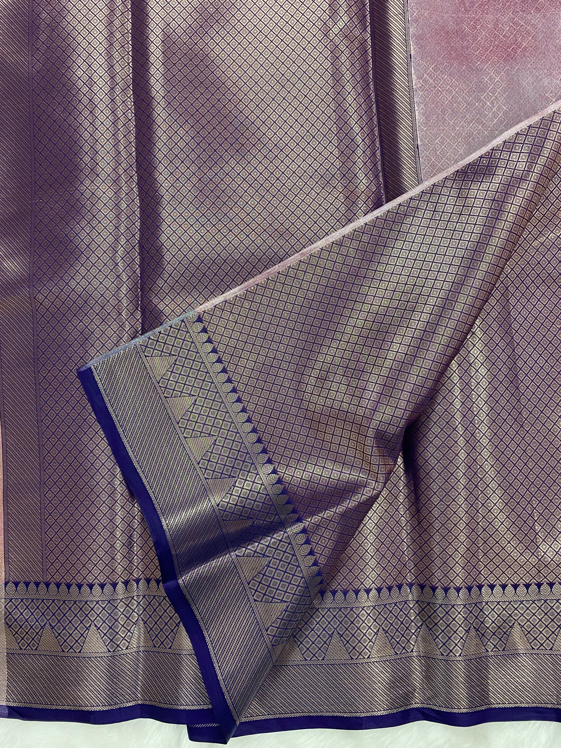 Pink Tissue Silk Banarasi Saree