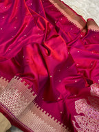 Cherry Rani Mashru Silk Banarasi Saree