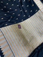 Black mashru silk banarasi saree