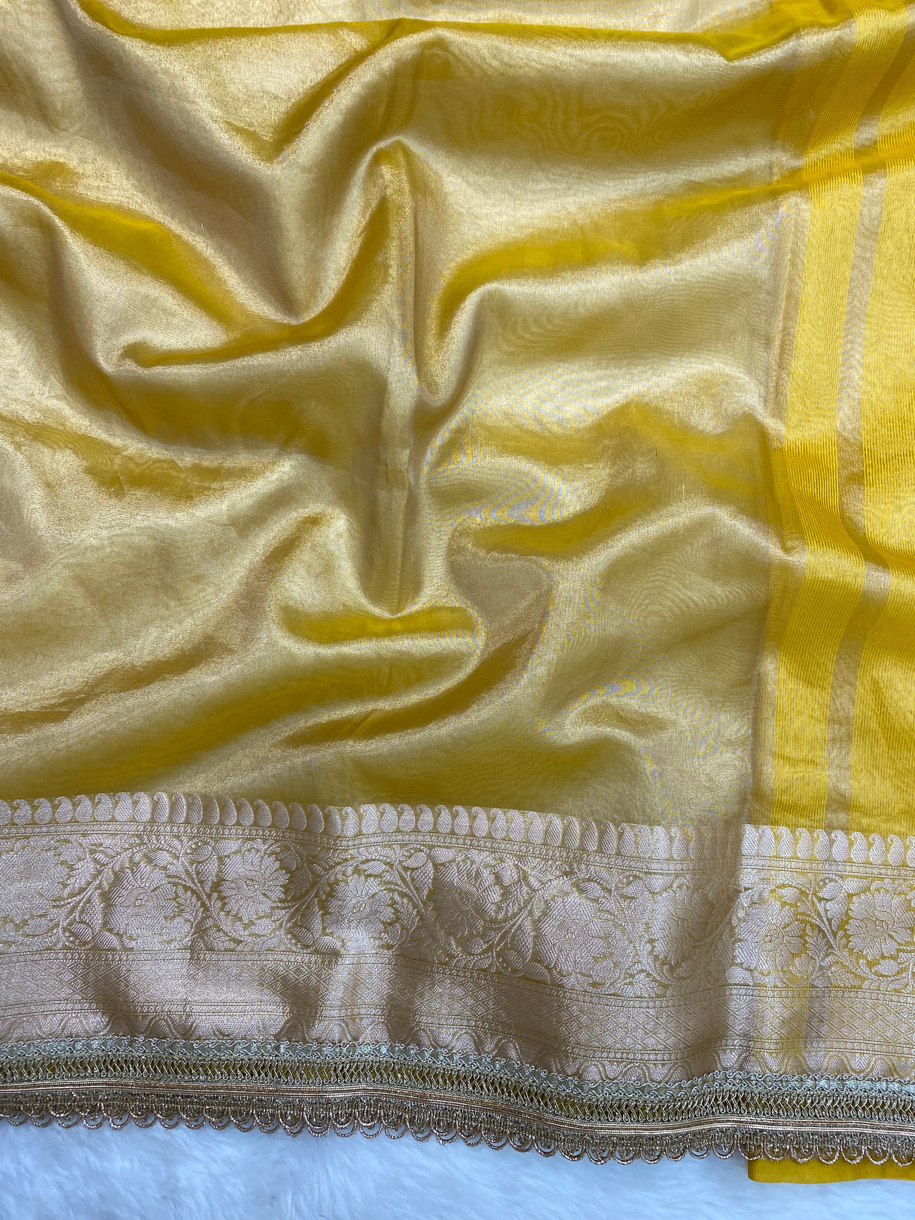 Gold Tissue Silk Banarasi Saree