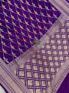 Purple Color Mashru Silk Banarasi Saree