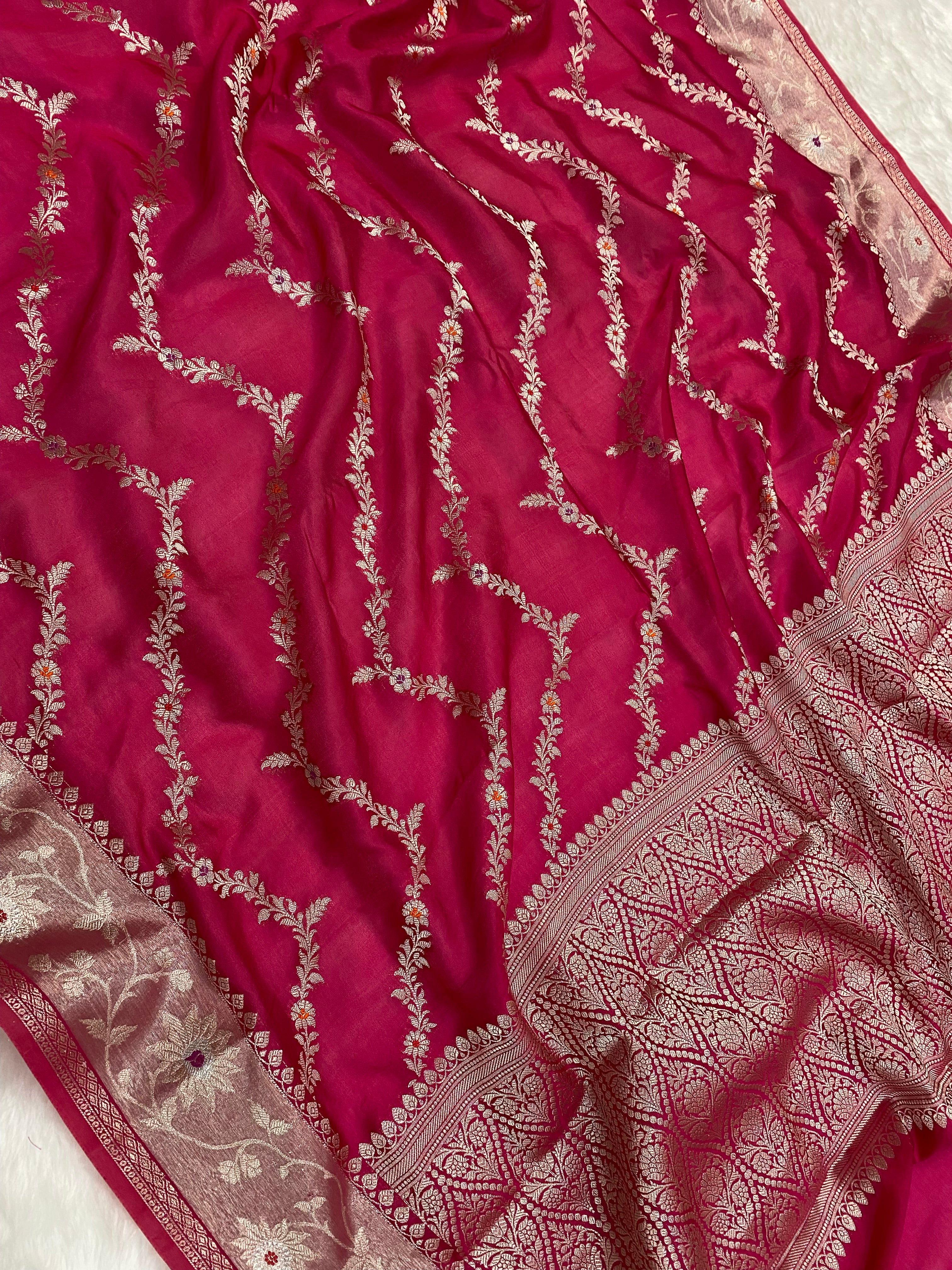 Rani Raw Mango Banarasi Saree